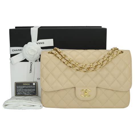 chanel jumbo bag beige|jumbo chanel bag for sale.